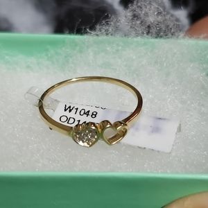 real solid gold hearts ring guaranteed newSize 6.5 New